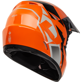 Youth Mx 46y Compound Helmet Orange/Black/Grey Ys