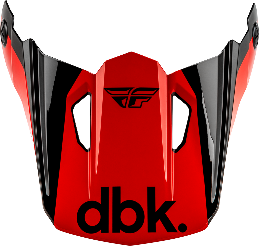 Kinetic Dbk Helmet Visor Black/Red/Grey Xl/2x