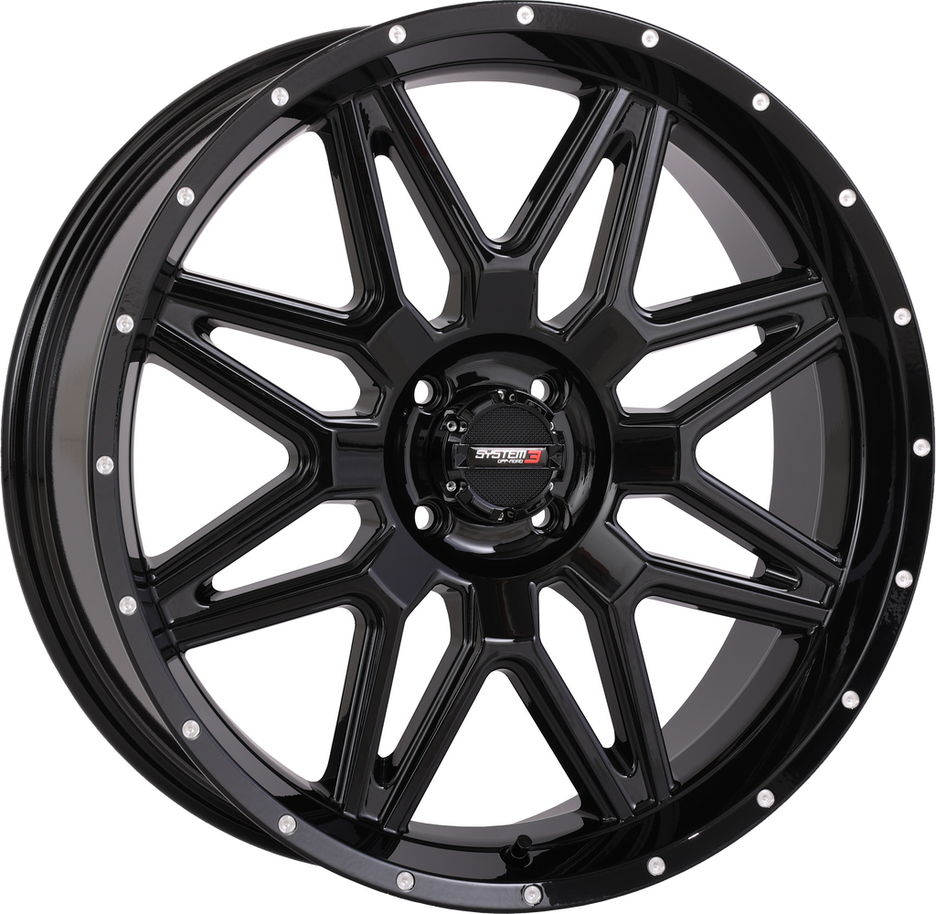 St7 Wheel 20x7 4+3 (+10mm) 4/110 Gloss Black