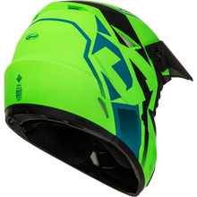 Load image into Gallery viewer, Mx 46 Compound Helmet Matte Hi Vis Green/Blk/Blue 2x