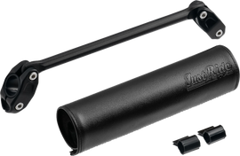 Black handlebar pad set with 220mm brace for handlebars, designed by ZETA, featuring 200mm padding for comfort and protection.