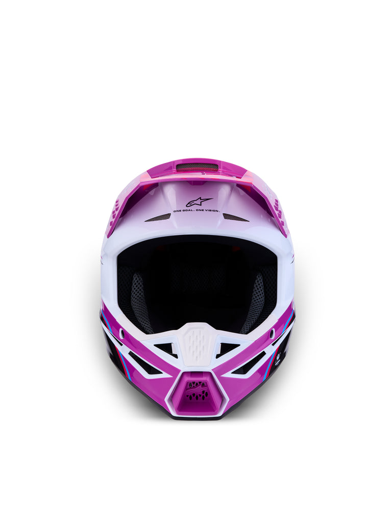 S M3 Falcon Yth Hlmt Ece06/Dot Prpl/Wht/Blk/Pink Fl Gl Ym