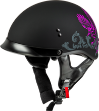 Load image into Gallery viewer, Hh 65 Corvus Helmet W/Peak Matte Black/Purple/Grey Xs