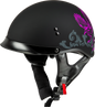 Hh 65 Corvus Helmet W/Peak Matte Black/Purple/Grey Xs