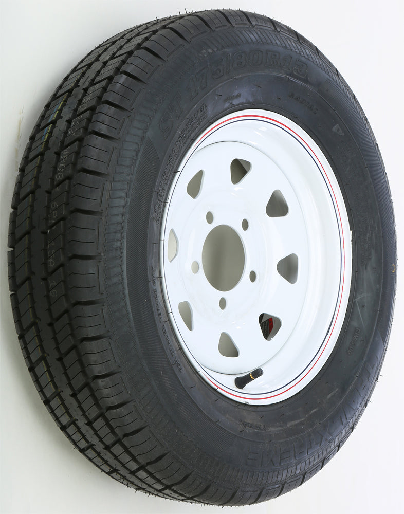 Trailer Tire And Wheel Assembly White