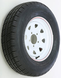 Trailer Tire And Wheel Assembly White