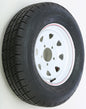 Trailer Tire And Wheel Assembly White