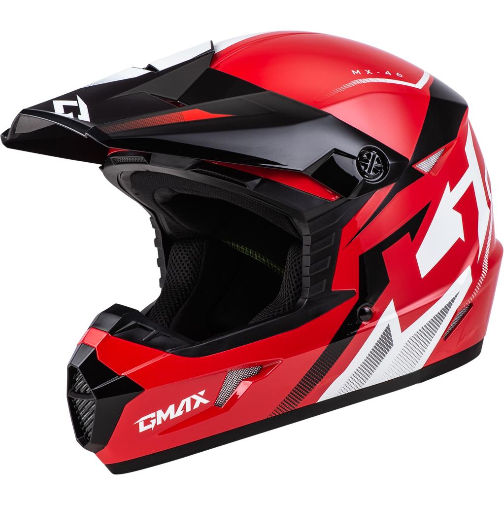 Youth Mx 46y Compound Helmet Red/Black/White Ys