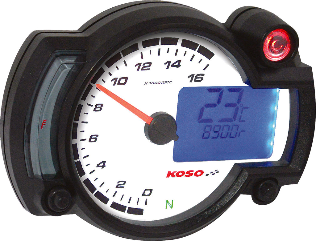 Rx 2nr 16 000 Rpm Guage White Panel