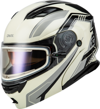 Load image into Gallery viewer, Md 01s Transistor Snow Helmet W Elec Shld White/Grey/Blk Md