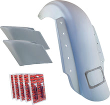 Load image into Gallery viewer, 3 Piece Fender Kit Dual Outlet Chrome License Frame/Stretched