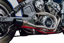 Load image into Gallery viewer, Indian Scout Shorty Brushed Ss W/ Blk End Cap