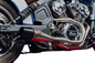 Indian Scout Shorty Brushed Ss W/ Blk End Cap