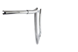 BAGGERNATION 16-inch chrome OEM motorcycle handlebars for 1986 Harley-Davidson, featuring classic design and polished finish