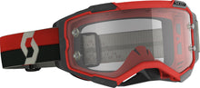 Load image into Gallery viewer, Fury Goggle Red/Black Clear Works Lens