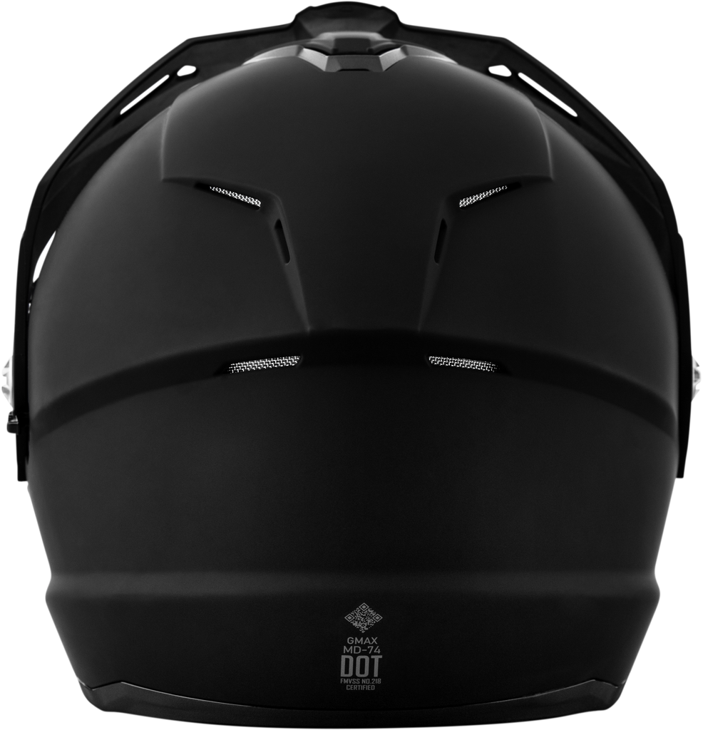 Md 74 Solid Helmets Matte Black Xs