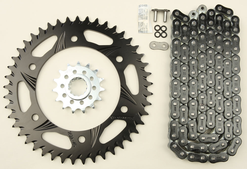 Sprocket/Chain Kit Stl/Alu 15/45t Blk Rx3 520 108l Blk
