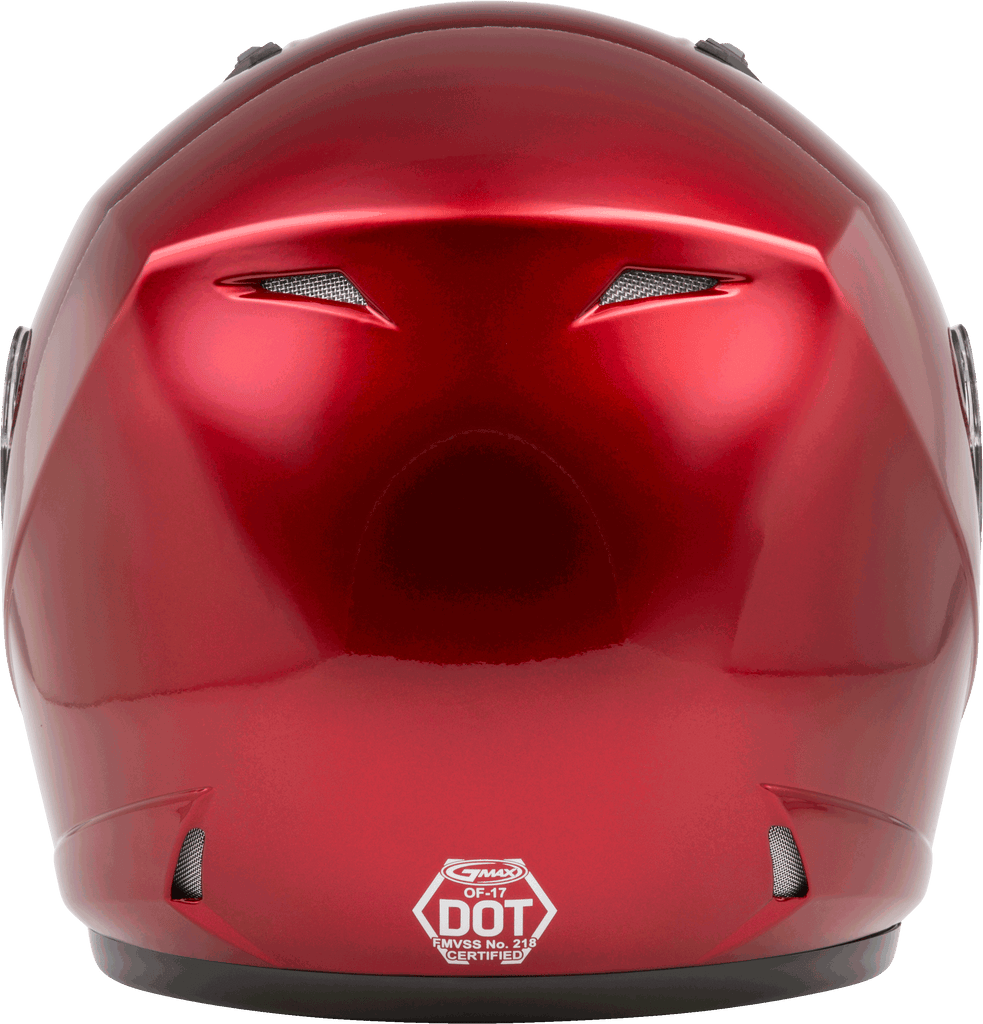 Of 17 Open Face Helmet Candy Red Lg