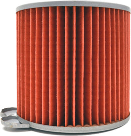 Emgo air filter 78-9313 for motorcycle, black rectangular filter with metal frame, designed for engine air intake.