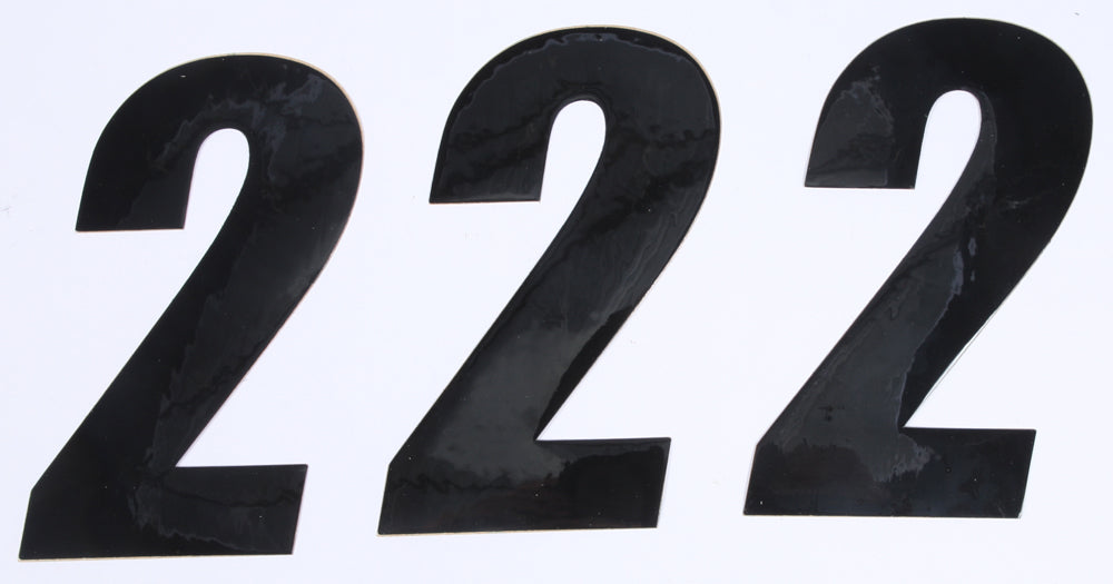 Number 2 Black 6" 3/Pk