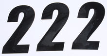 Load image into Gallery viewer, Number 2 Black 6" 3/Pk