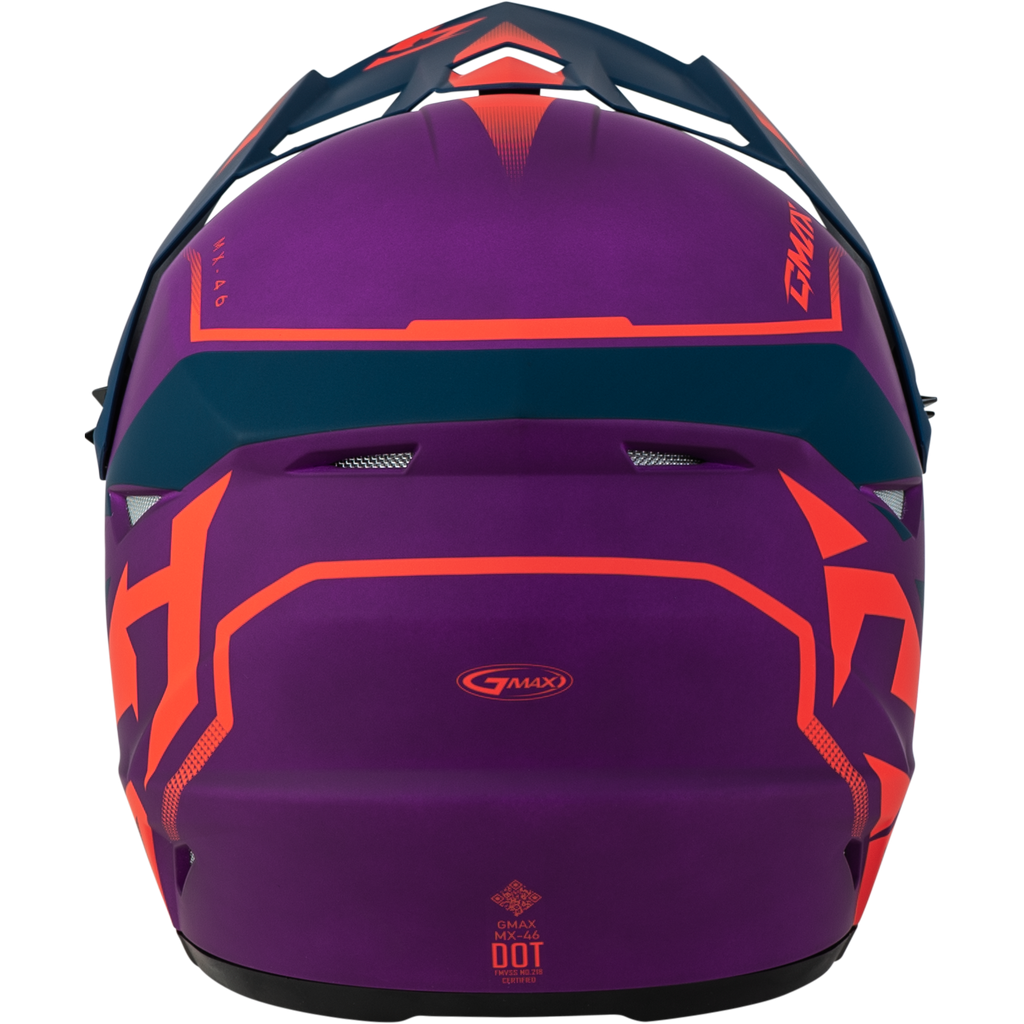 Mx 46 Compound Helmet Matte Purple/Coral/Blue Xs