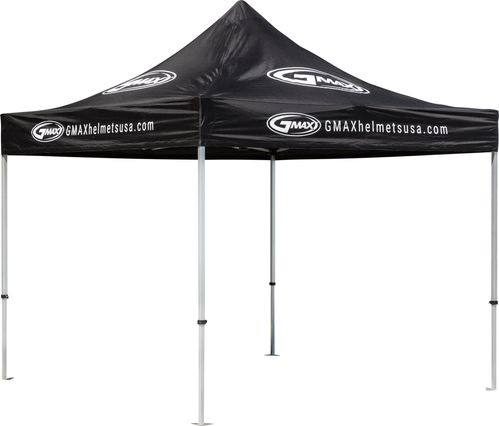 Aluminum Canopy W/Gmax Top Black 10' X 10'