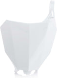 Acerbis Front Number Plate White 26306-80002