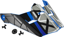 Load image into Gallery viewer, Visor W/Screws Mega Mx 46 Matte Blue/Black/White Xs Sm