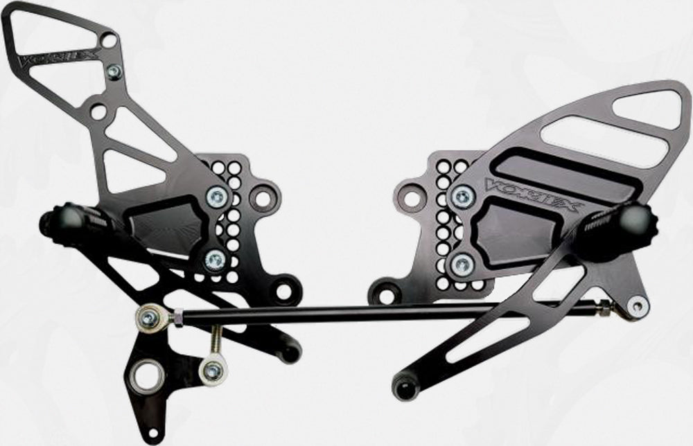 Rear Set Complete Blk Hon