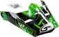 Visor W/Screws Hooper Mx 46y Black/Green Ys Yl