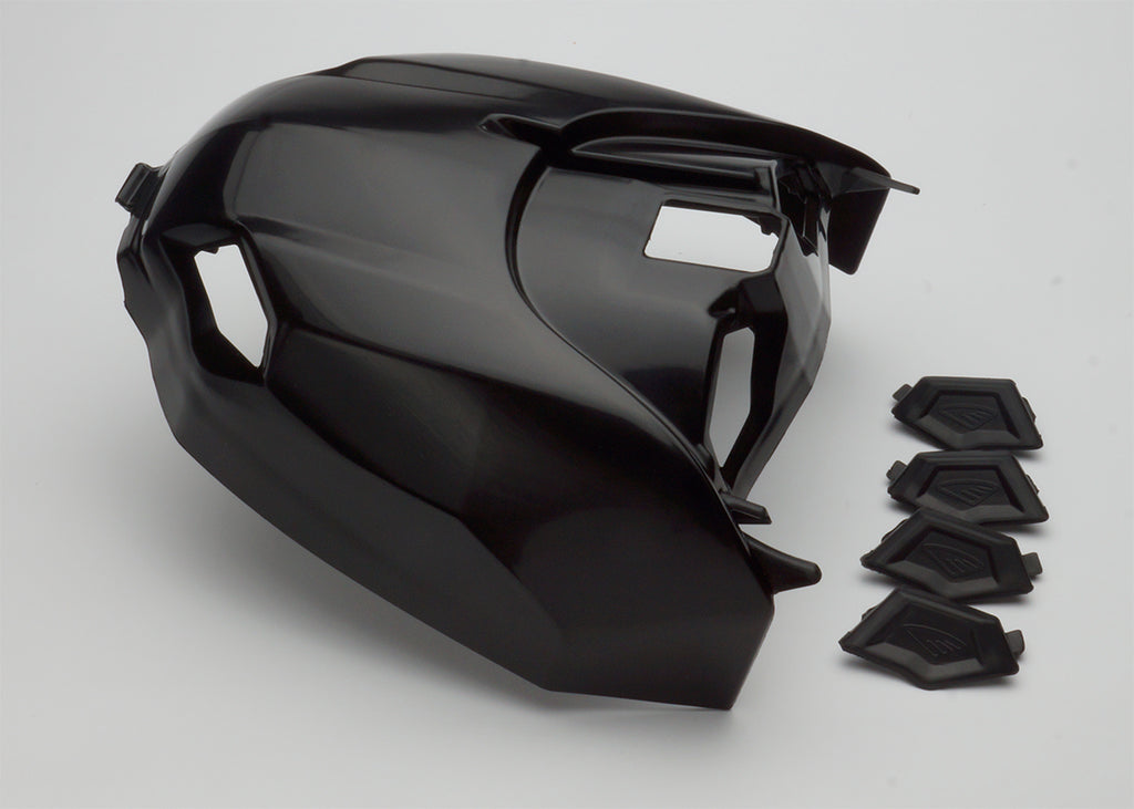 Vented Air Box Cover W/Plugs   Black