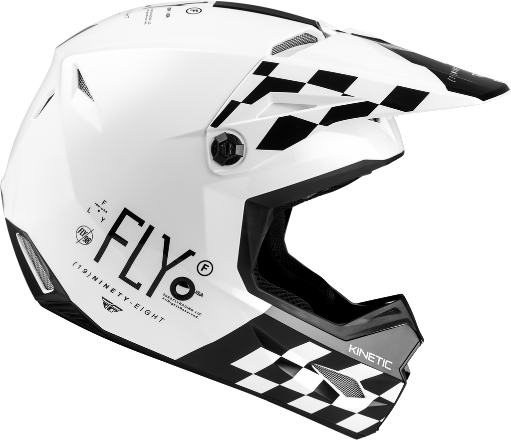 Yth Kinetic Lite Rival Helmet Gloss White/Black Ym