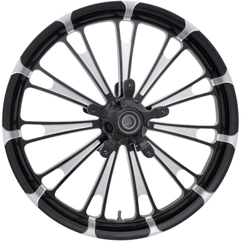 FUEL BLACK CUT 21X3.5" DUAL DISC FRONT WHEEL HARLEY BAGGERS 00-25 - The Speed Shop Canada