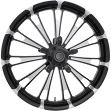 Load image into Gallery viewer, FUEL BLACK CUT 21X3.5" DUAL DISC FRONT WHEEL HARLEY BAGGERS 00-25 - The Speed Shop Canada