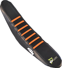 Load image into Gallery viewer, Gripper Seat Cover Black W/Orange Ribs