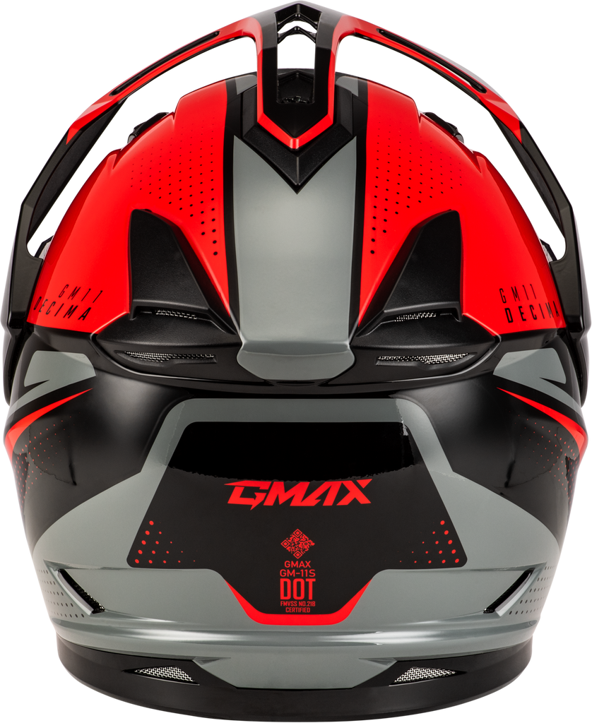 Gm 11 Decima Helmet Black/Red/Grey Xl
