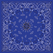 Load image into Gallery viewer, Bandanna Navy Paisley