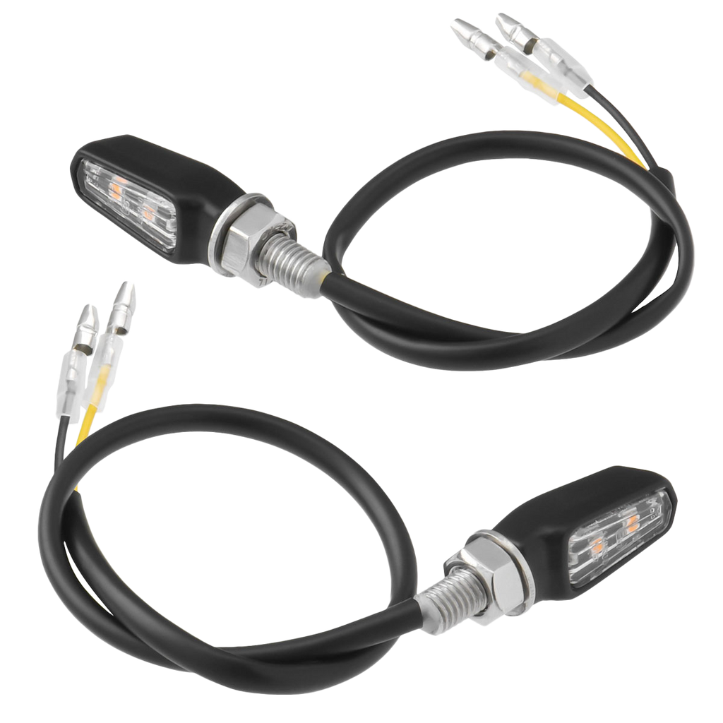 701 Led Turn Signals Black W/Clear Lens Pr