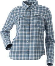 Load image into Gallery viewer, Plaid Button Down Steel Blue Plaid Lg