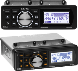 BOSS AUDIO Bt receiver plug and play accessory for FLH/FLT models from 1998, shown in the image.