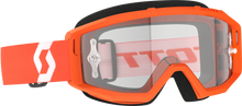 Load image into Gallery viewer, Primal Goggle Orange/White Clear Works