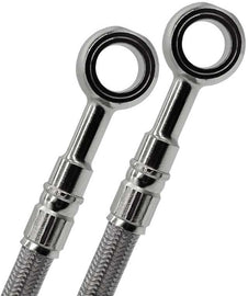 GALFER front brake line for GSX1300 Hayabusa 99-03 motorcycle, showing the durable braided stainless steel brake hose.