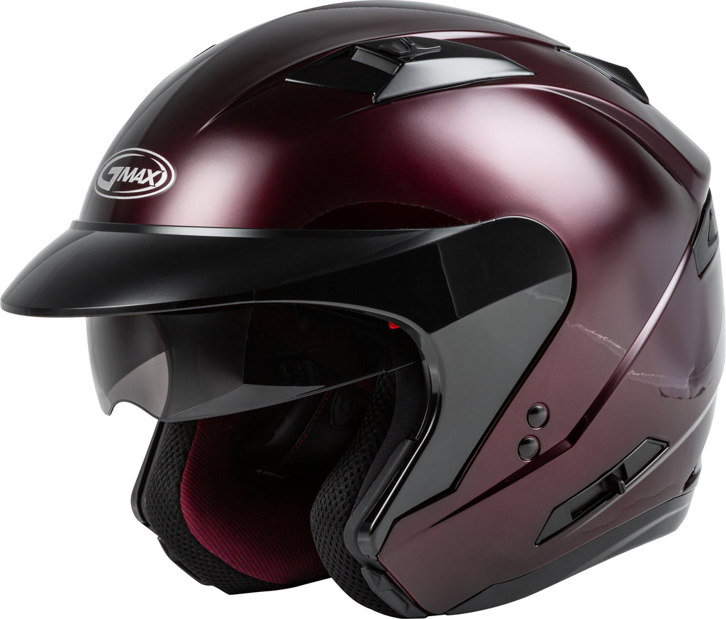Of 77 Open Face Helmet Wind Red Xs