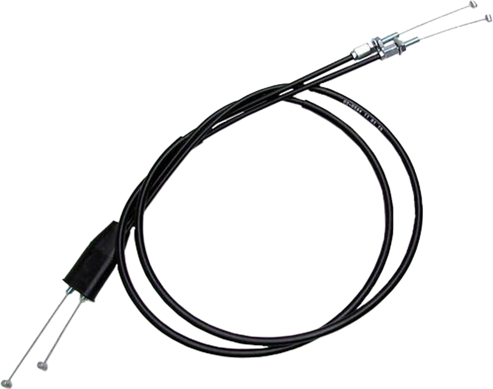 Black Vinyl Throttle Push Pull Cable Set