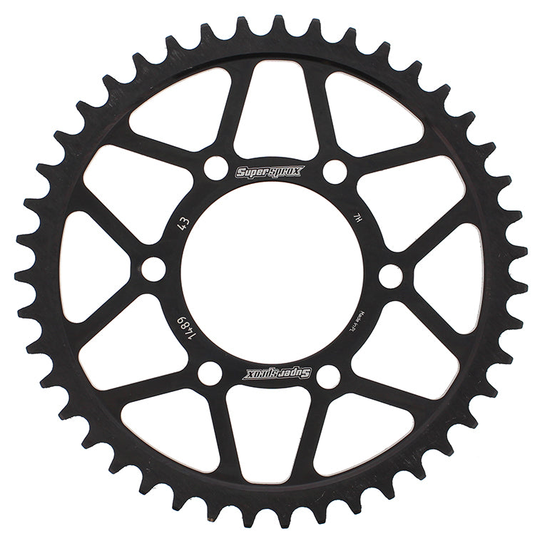 Rear Sprocket Steel 43t 525 Blk Kaw