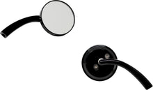 Load image into Gallery viewer, Billet Round Mirror Left Black