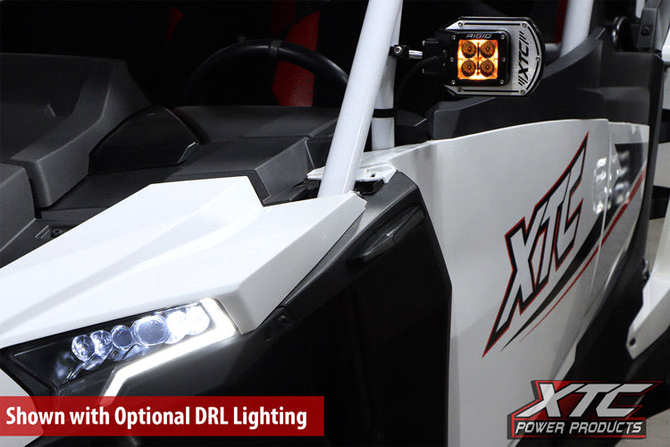 Auto Turn Signal Kit W/ Billet Lever And Front Drl Lights Pol
