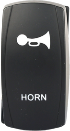 FLIP Horn Accessory Switch Pro Series backlit switch with illuminated control button for vehicle or electronic applications.