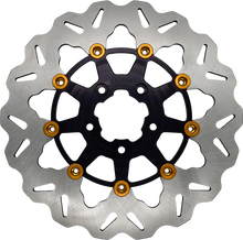 Load image into Gallery viewer, Rotor 11.5" Floating Wave Rr Black/Gold Buttons